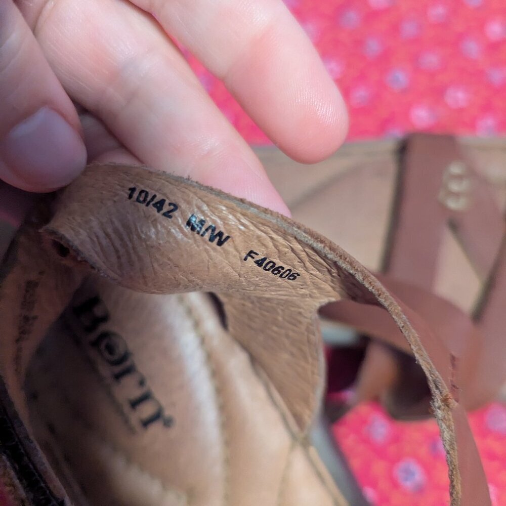 Born Trinidad Brown Leather Solid Gladiator Sanda… - image 8